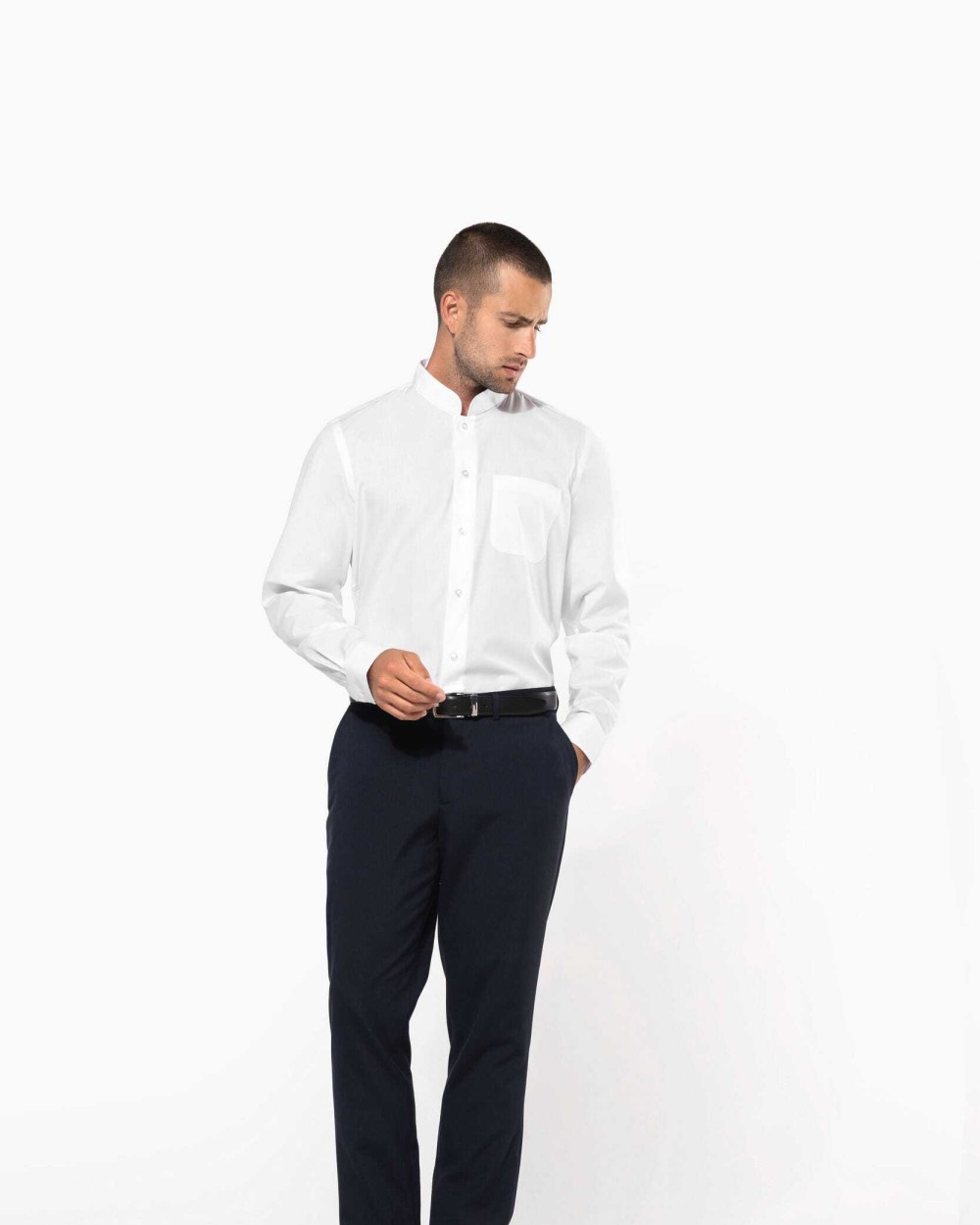 Chemises personnalisable KARIBAN Chemise col mao manches longues