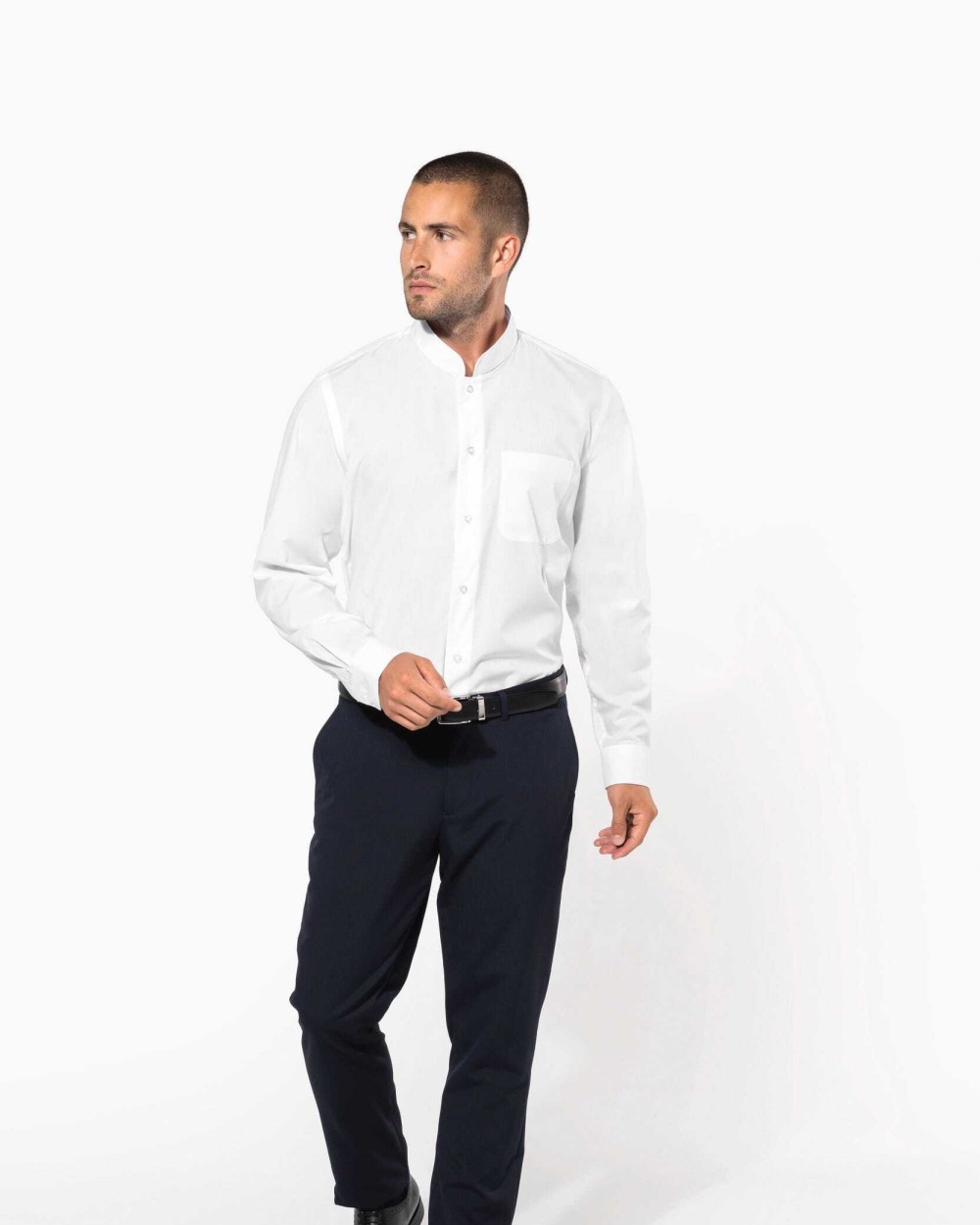 Chemises personnalisable KARIBAN Chemise col mao manches longues