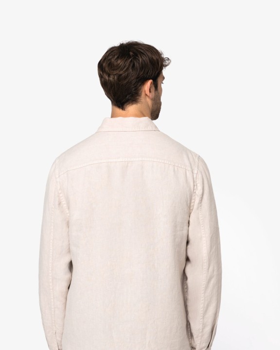 Chemises personnalisable SPASSO Surchemise délavée en lin homme
