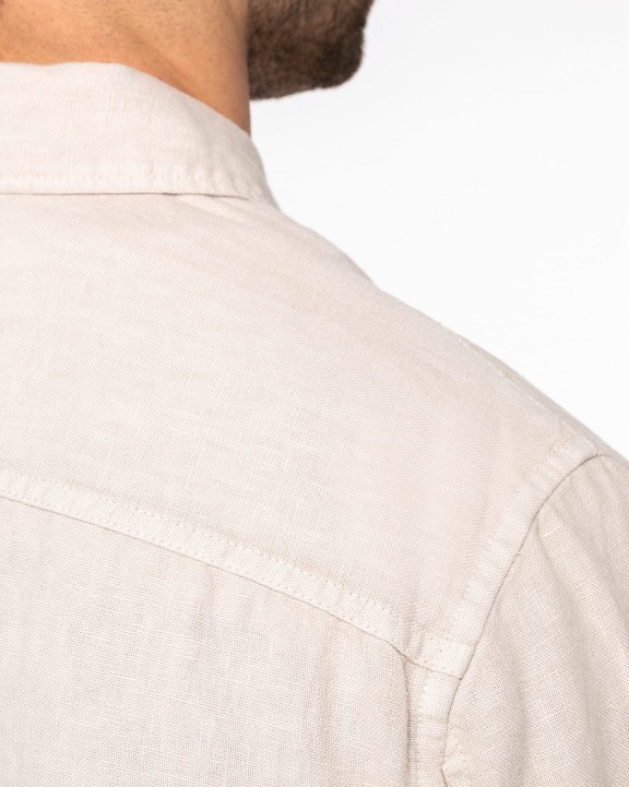 Chemises personnalisable SPASSO Surchemise délavée en lin homme