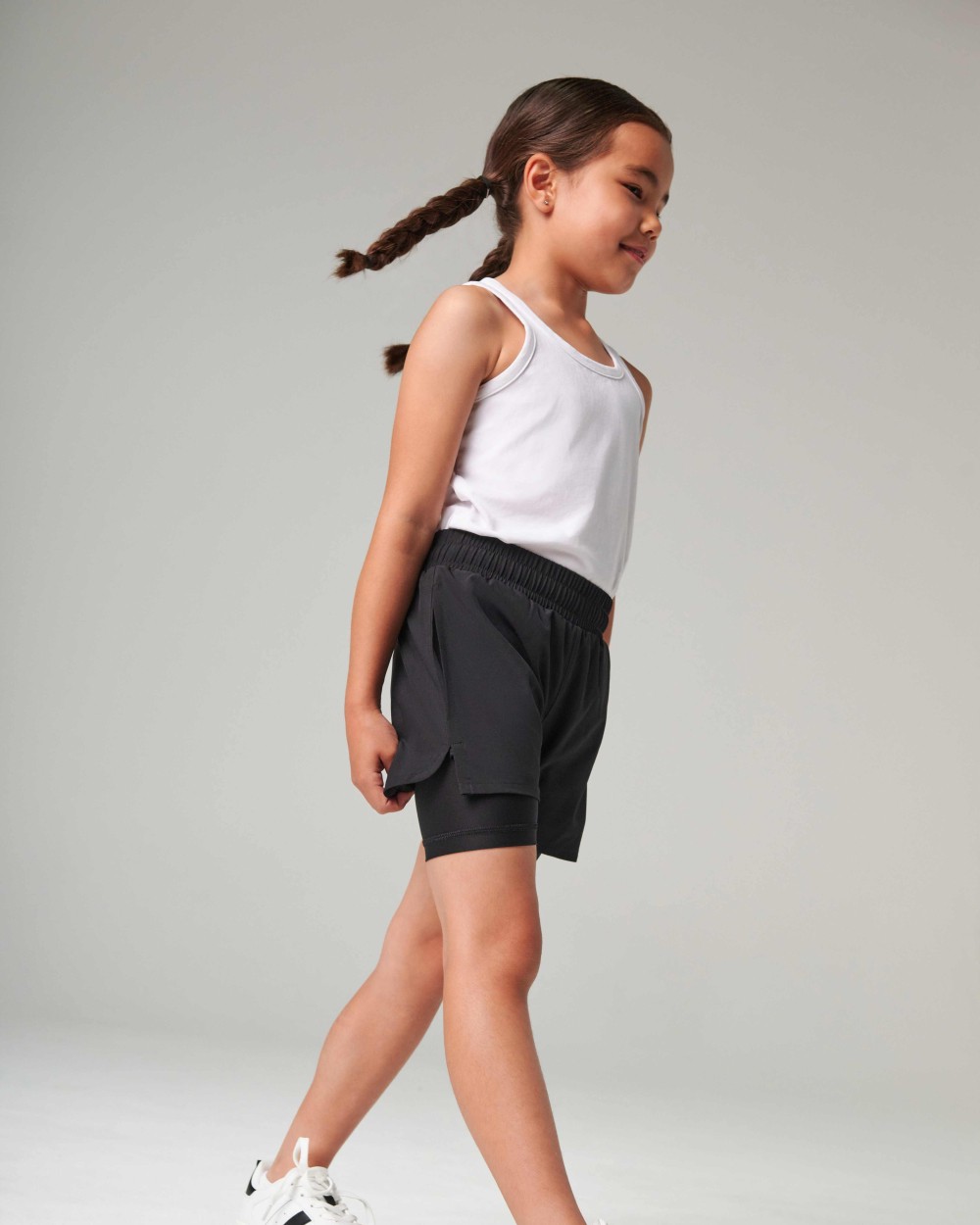 Bermuda's & Shorts TOMBO Kids double-layer sports shorts voor bedrukking &amp; borduring