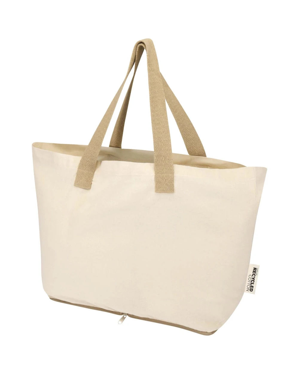 4DO Sierra 140 g/m² Faltbare Tragetasche aus GRS recycelter Baumwolle 12L Tote Bags personalisierbar