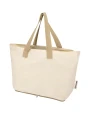 Tote bags 4DO Sierra 140 g/m² GRS gerecycleerde opvouwbare katoenen draagtas 12L voor bedrukking &amp; borduring