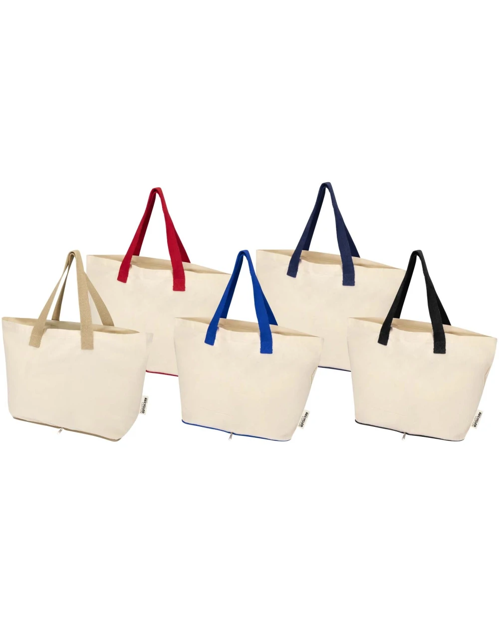 4DO Sierra 140 g/m² Faltbare Tragetasche aus GRS recycelter Baumwolle 12L Tote Bags personalisierbar