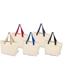 Tote bags 4DO Sierra 140 g/m² GRS gerecycleerde opvouwbare katoenen draagtas 12L voor bedrukking &amp; borduring