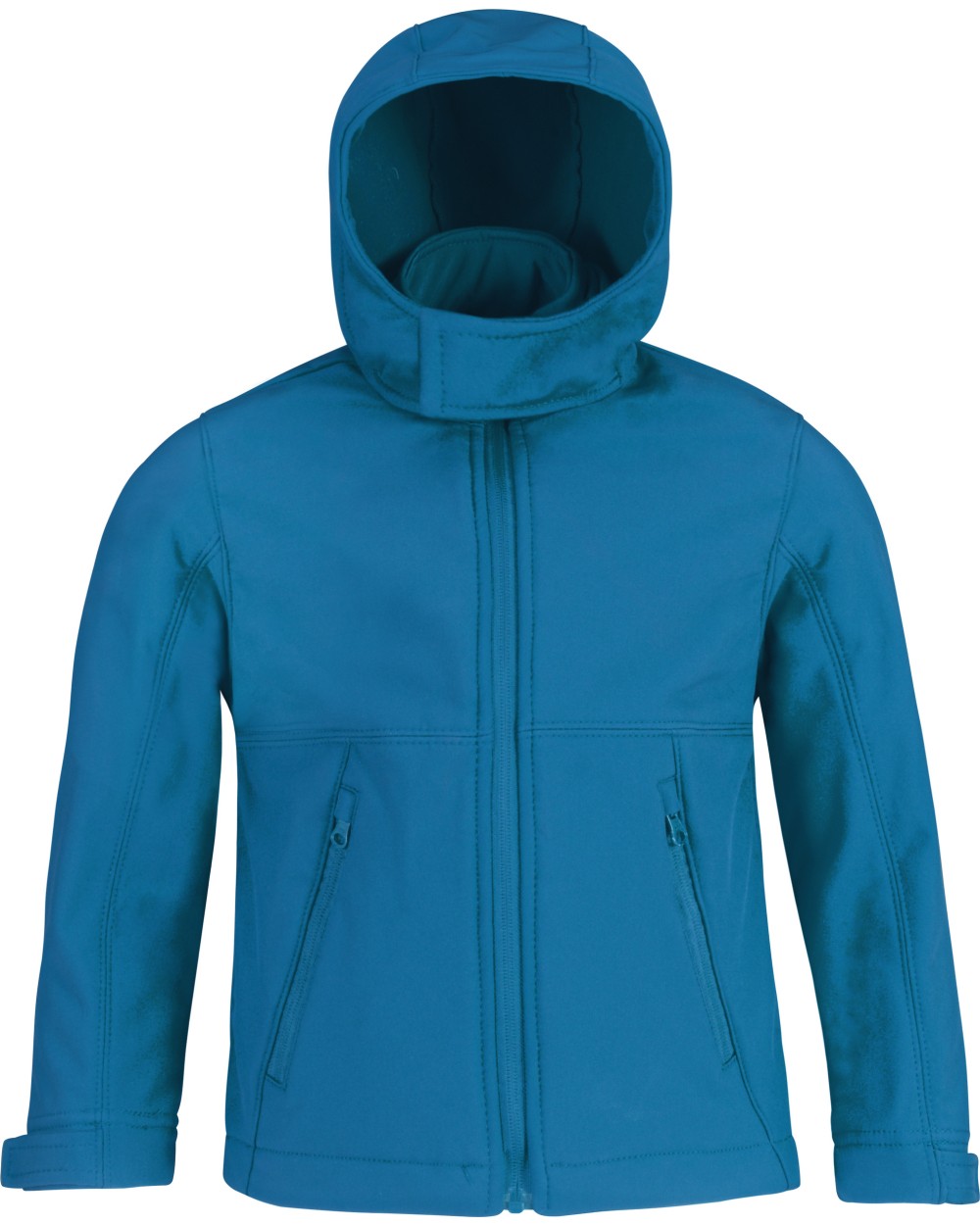 B&C Kinder Softshell-Kapuzenjacke Softshells personalisierbar