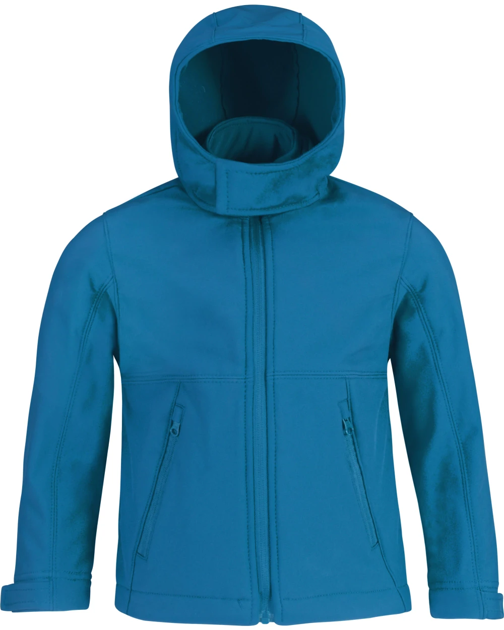 Softshells B&C Kids' Softshell met capuchon voor bedrukking &amp; borduring