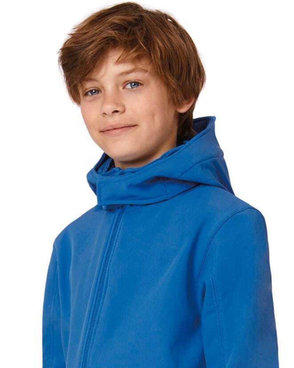 B&C Kinder Softshell-Kapuzenjacke Softshells personalisierbar