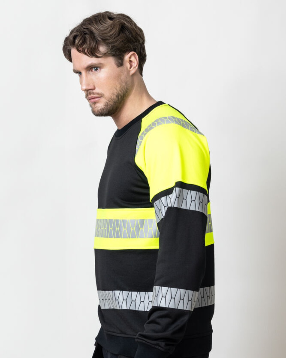 Sweat-shirts personnalisable JOBMAN 5225 Sweatshirt Zippé Intégral Haute-Visibilité