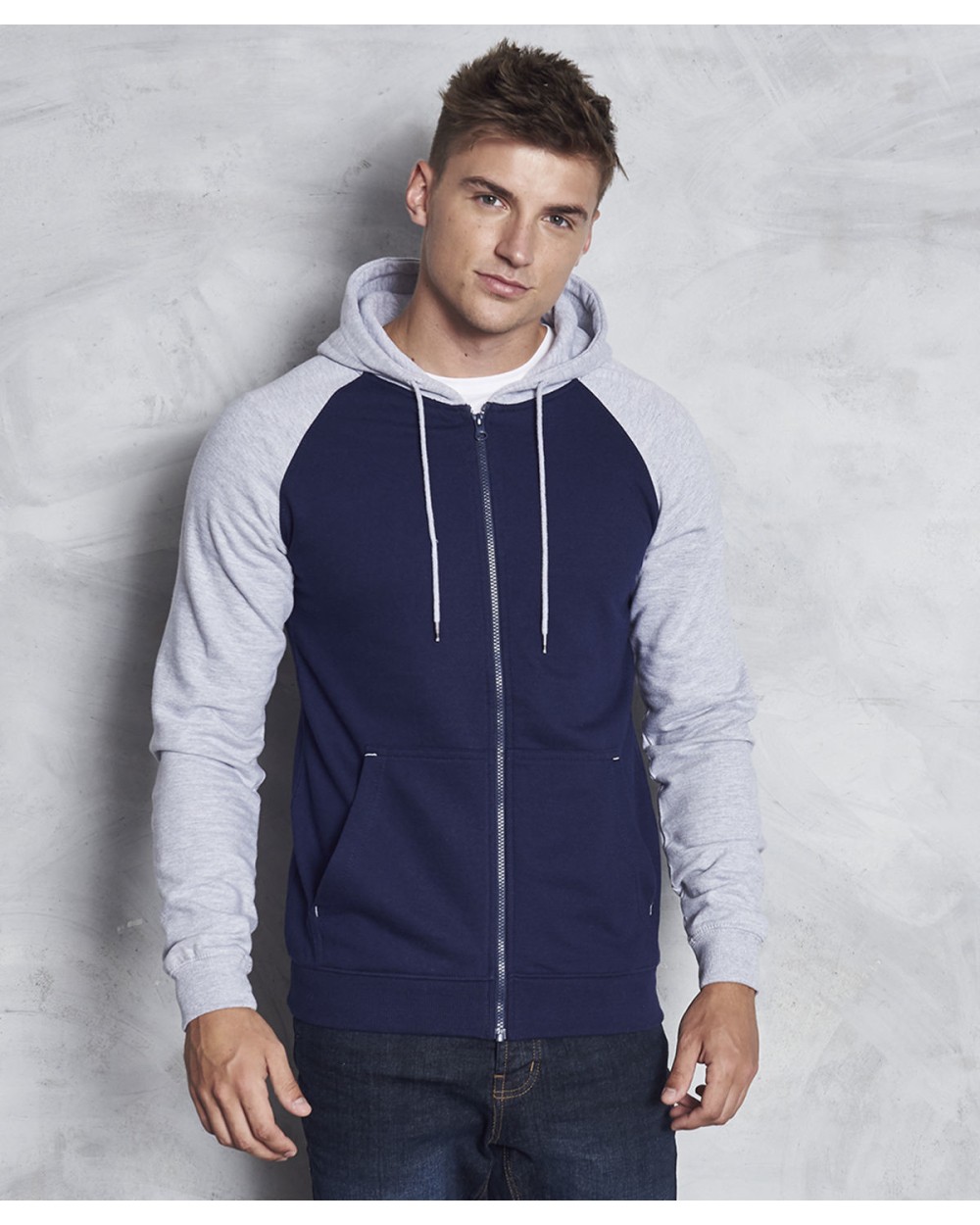 AWDIS BASEBALL ZOODIE Sweatshirts personalisierbar