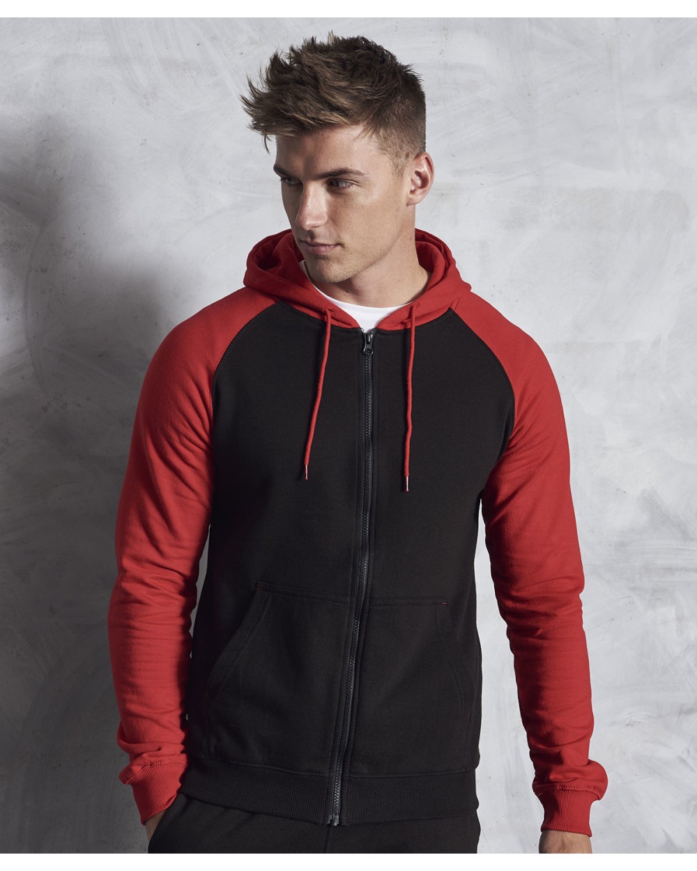 Sweaters & hoodies AWDIS BASEBALL ZOODIE voor bedrukking &amp; borduring