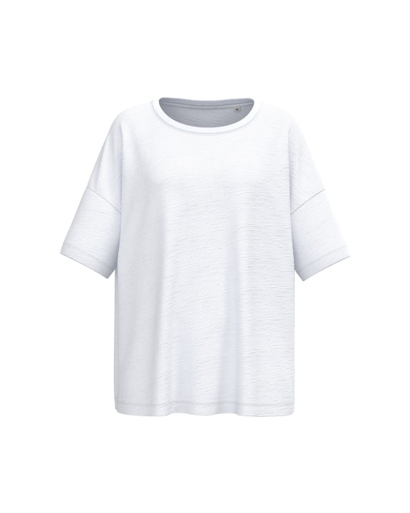T-Shirts personnalisable SPASSO T-shirt écoresponsable slub oversize femme