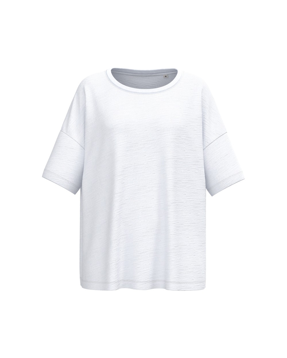 SPASSO Umweltfreundliches Damen-Slub-Oversize-T-Shirt mit überschnittenen Schultern T-Shirts personalisierbar