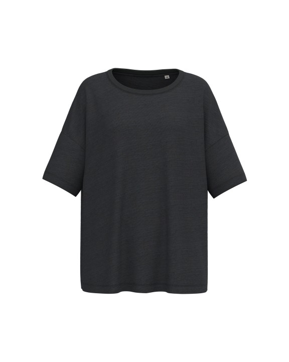 T-Shirts personnalisable SPASSO T-shirt écoresponsable slub oversize femme
