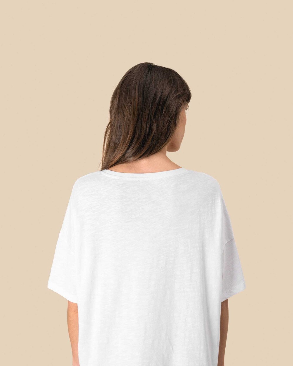 T-Shirts personnalisable SPASSO T-shirt écoresponsable slub oversize femme