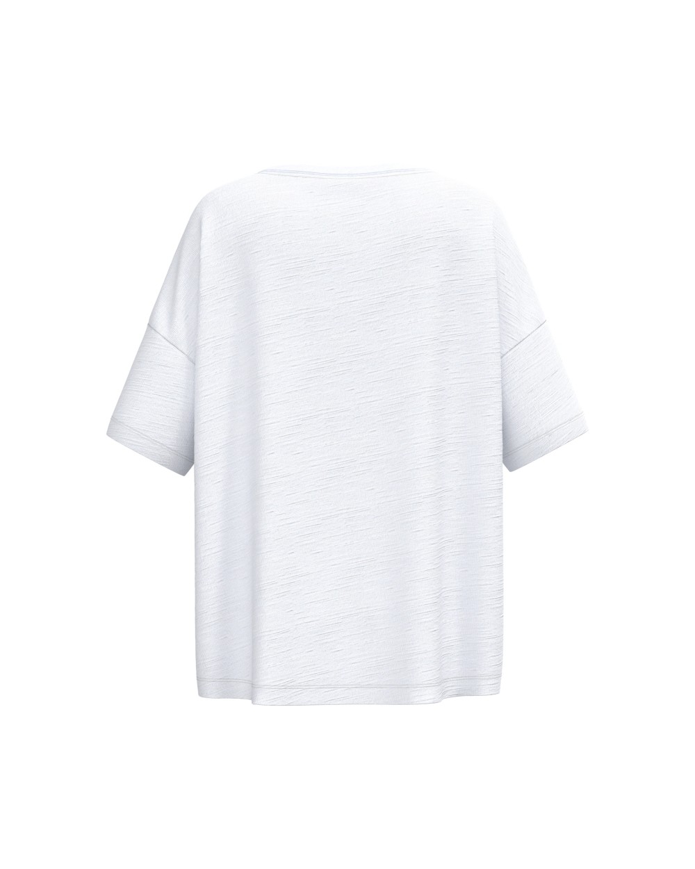 SPASSO Umweltfreundliches Damen-Slub-Oversize-T-Shirt mit überschnittenen Schultern T-Shirts personalisierbar