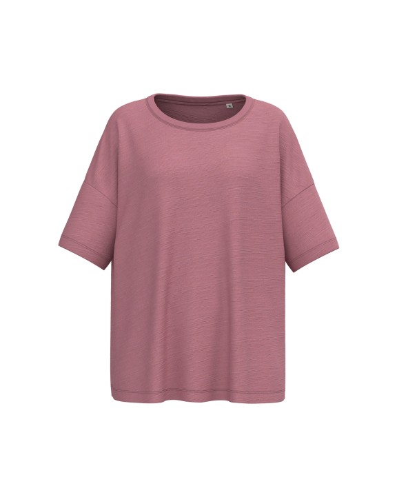 T-Shirts personnalisable SPASSO T-shirt écoresponsable slub oversize femme