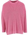BUILD YOUR BRAND Acid washed knitted oversized sweater Sweatshirts personalisierbar