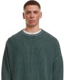 BUILD YOUR BRAND Acid washed knitted oversized sweater Sweatshirts personalisierbar