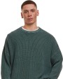 Sweaters & hoodies BUILD YOUR BRAND Acid washed knitted oversized sweater voor bedrukking &amp; borduring