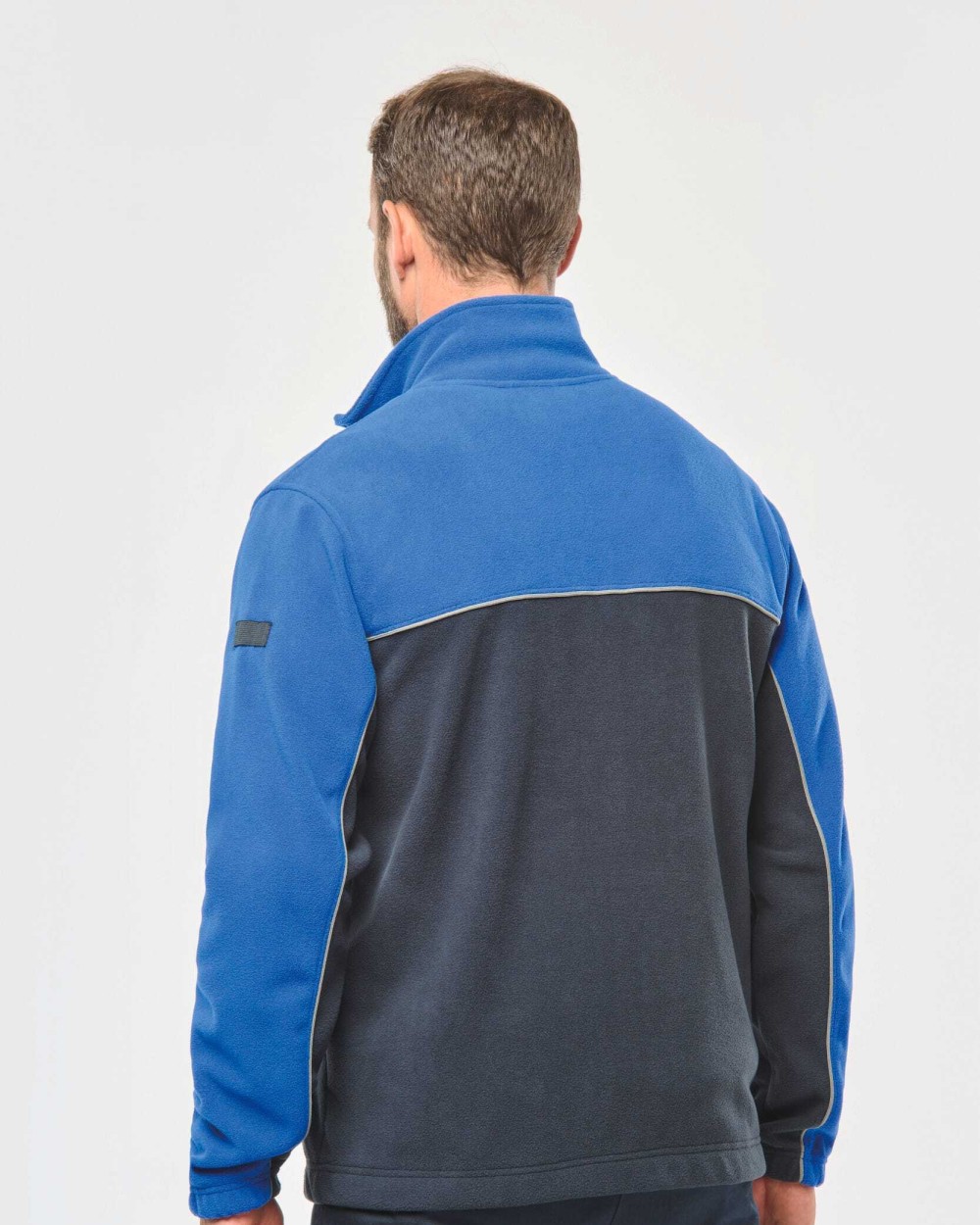 Laines polaires personnalisable WK. DESIGNED TO WORK Veste micropolaire bicolore écoresponsable unisexe