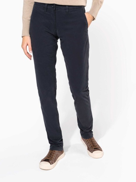 Pantalons à personnaliser KARIBAN Pantalon chino femme 