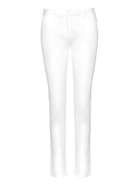 KARIBAN Pantalon chino femme /api/colors/7a92cd2d-10d2-40b4-928b-296bb7487506 personnalisable