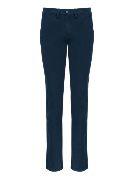 KARIBAN Pantalon chino femme /api/colors/95f4e81b-11b6-45f1-84d4-621b43505b56 personnalisable