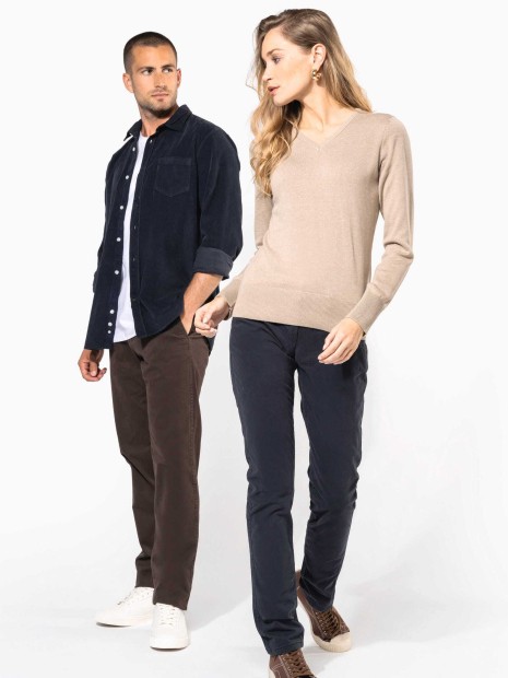 Pantalons à personnaliser KARIBAN Pantalon chino femme 