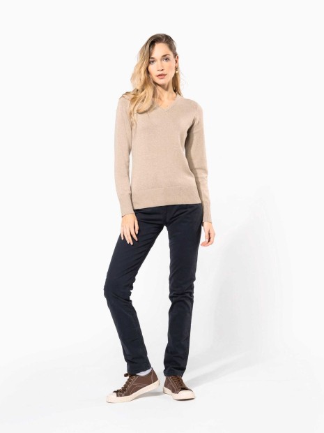Pantalons à personnaliser KARIBAN Pantalon chino femme 