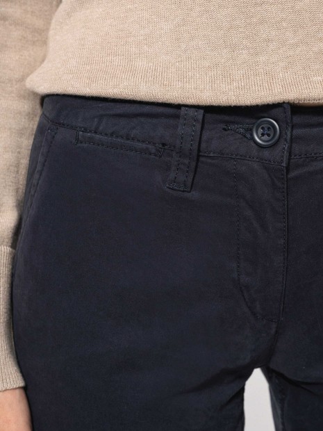 Pantalons à personnaliser KARIBAN Pantalon chino femme 