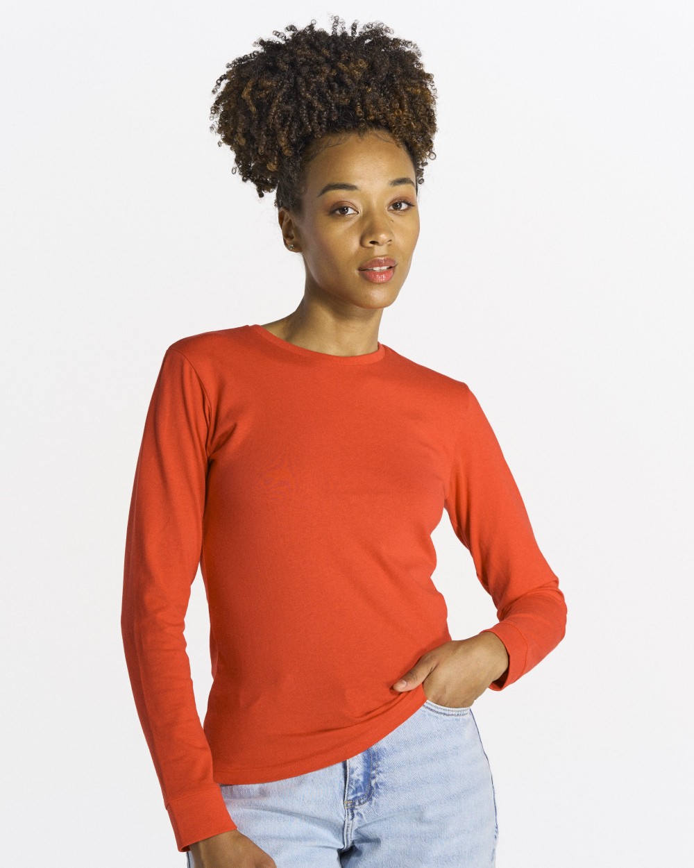 T-shirts JHK LADY REGULAR LS PREMIUM voor bedrukking &amp; borduring