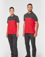 Polo's WK. DESIGNED TO WORK Ecologische uniseks polo met korte mouwen in twee kleuren voor bedrukking &amp; borduring