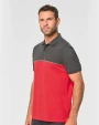 Polos personnalisable WK. DESIGNED TO WORK Polo bicolore écoresponsable manches courtes unisexe