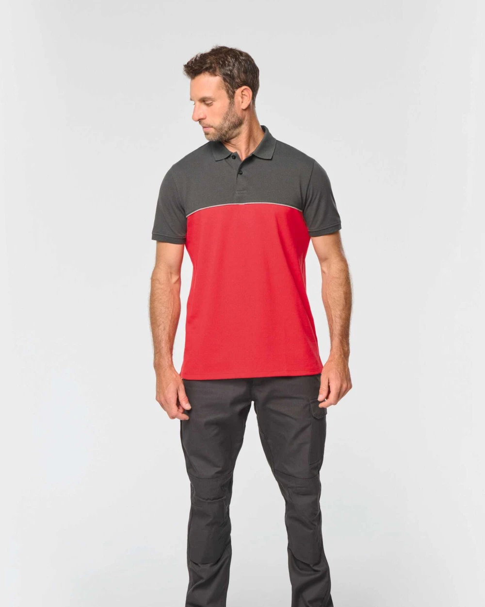 Polos personnalisable WK. DESIGNED TO WORK Polo bicolore écoresponsable manches courtes unisexe