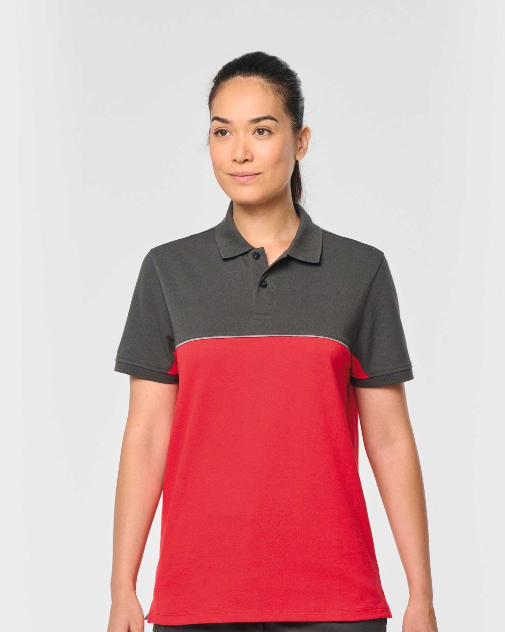 WK. DESIGNED TO WORK Zweifarbiges Kurzarm-Unisex-Polohemd Poloshirts personalisierbar