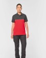 WK. DESIGNED TO WORK Zweifarbiges Kurzarm-Unisex-Polohemd Poloshirts personalisierbar