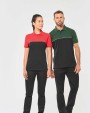 Polo's WK. DESIGNED TO WORK Ecologische uniseks polo met korte mouwen in twee kleuren voor bedrukking &amp; borduring