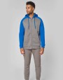 PROACT Zweifarbige Unisex-Fleecejacke mit Reißverschluss und Kapuze Sweatshirts personalisierbar