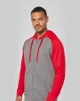 Sweat-shirts personnalisable PROACT Veste molleton zippée capuche bicolore unisexe