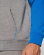 PROACT Zweifarbige Unisex-Fleecejacke mit Reißverschluss und Kapuze Sweatshirts personalisierbar