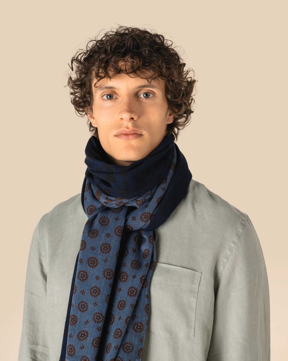 SPASSO Unisex-Schal mit Blumenmuster Schals personalisierbar