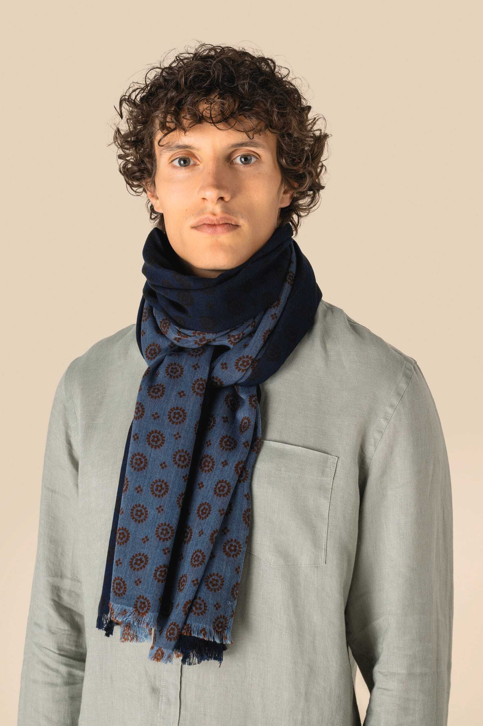 Écharpes personnalisable SPASSO Chèche à motifs floraux unisexe