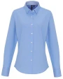 Hemden PREMIER Ladies Cotton Rich Oxford Stripes Shirt voor bedrukking &amp; borduring
