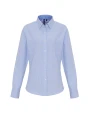Chemises personnalisable PREMIER Ladies Cotton Rich Oxford Stripes Shirt