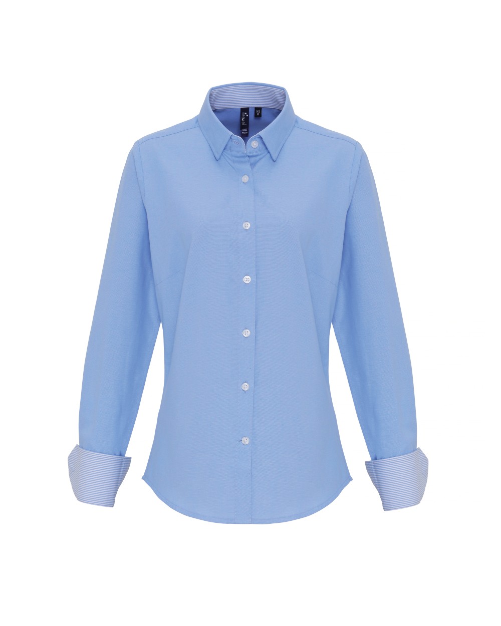 PREMIER Ladies Cotton Rich Oxford Stripes Shirt Hemden personalisierbar