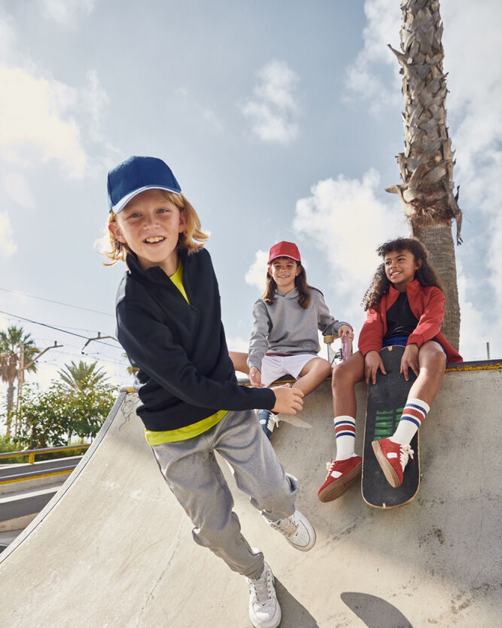 CLIQUE Basic Active Half Zip Junior Sweatshirts personalisierbar