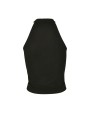 T-shirts BUILD YOUR BRAND LADIES TURTLENECK SHORT TOP voor bedrukking &amp; borduring