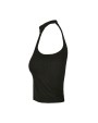 T-shirts BUILD YOUR BRAND LADIES TURTLENECK SHORT TOP voor bedrukking &amp; borduring