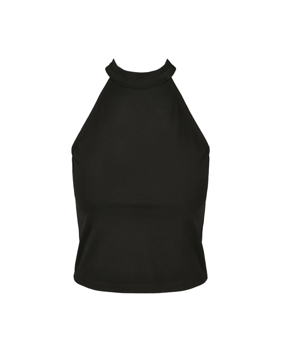 T-shirts BUILD YOUR BRAND LADIES TURTLENECK SHORT TOP voor bedrukking &amp; borduring